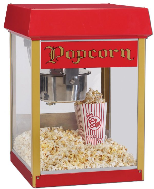 4oz Fun Pop Popcorn Machine / Popper with E-Z Kleen / Uni-Maxx Stainless Steel Kettle