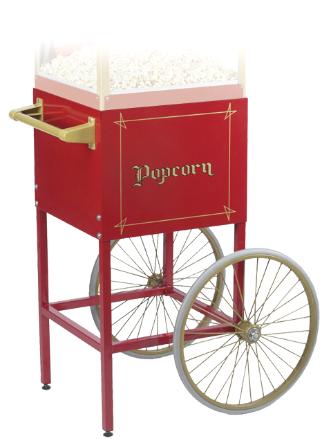 Gold Medal Red Cart for 8oz Fun Pop Popcorn Machine / Popper