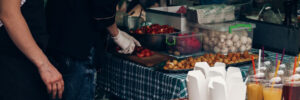 Carnival stand with fair food favorites