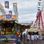 carnival stand in the summer