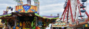 carnival stand in the summer