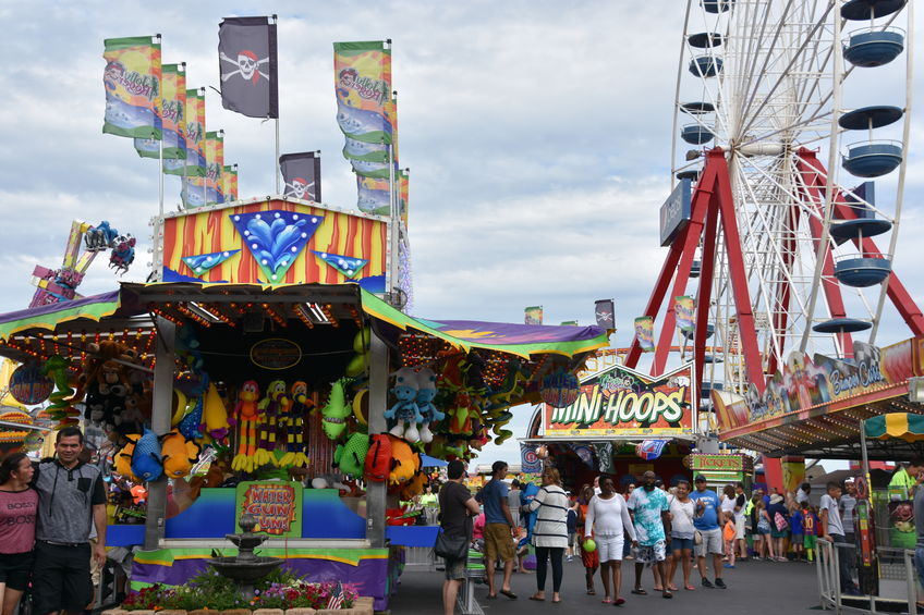 carnival stand in the summer
