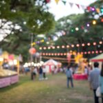 backyard carnival with carnival food favorites