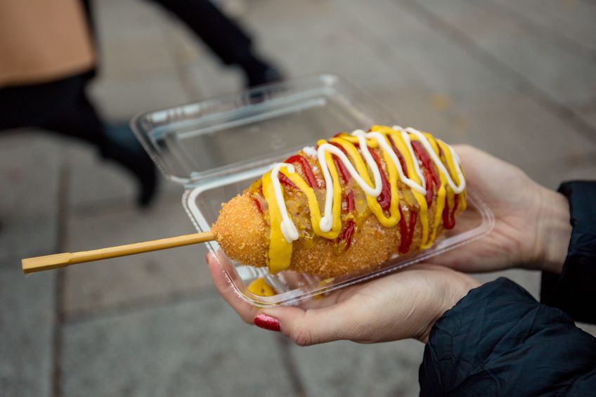 corndog at carnival festival
